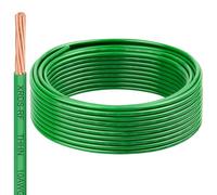 10 AWG THHN Stranded Bare Copper Wire 25FT Green Grounding Wire, Electrical Wire, 600V Rated Building Wire, Ideal for Panel Wiring, Grounding, Lighting Circuits, Control Systems