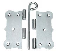 10 Backdrop Hinges Door Hinges 80 x 80 cm Door Hinge Retro Loose Pin Silver