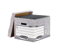 R-Kive System Standard Storage Box Foolscap W333xD390xH285mm Ref 00810-FF [Pack 10]