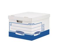 Bankers Box by Fellowes – Storage Box Basics 4461601 – Heavy Duty with Lids – Pack of 10