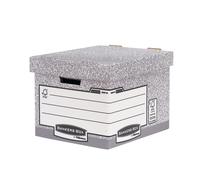 10 Bankers Box Heavy Duty Archive Office Storage Box with Lid & Handle Stackable