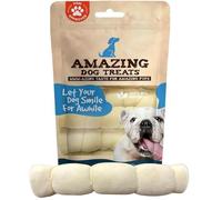 10" Beef Cheek Rolls (4 Pieces/Pack) - No Hide - Safe Non-Raw Alternative for Dog Chewing - Great for Power Chewers - Long Lasting Dog Chewing - No Splinters - Keeps Teeth Clean
