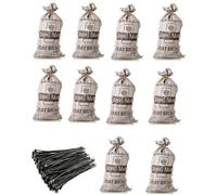 10 Big Large Heavy Duty Protective Bags for Laundry Moving Storage Removal shifting house and can use for rubbish With Ties Size L43" W23"