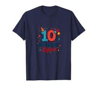 10 Birthday Legend: Festive Milestone Celebration T-Shirt, Men, Navy, 6XL