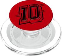 10 Black "Perfect Ten" - Number 10 for Sports Teams PopSockets PopGrip for MagSafe