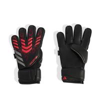 (10, Black/Red) Adidas Unisex Adult Predator Match Fingersave Goalkeeper Gloves