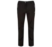 (10, Black) Regatta Great Outdoors Womens/Ladies Geo Softshell II Regular Leg Trousers