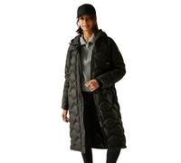 (10, Black) Regatta Womens Embrie Longline Water Repellent Padded Jacket