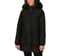 (10, Black) Regatta Womens Sefarina Waterproof Fur Trimmed Hooded Parka Jacket - Black