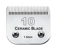 #10 Blade Dog Grooming Replacement Blade Compatible with Andis Clippers Carbon Infused Steel Detachable Ceramic Sharp Edge Also Compatible with Wahl/Oster Dog Clippers