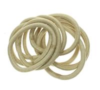 10 Blonde Snag Free Hair Elastic Bobbles Hair Bands Hair Accessories for Women Girls by Glitz4Girlz