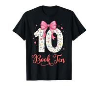 10 Book Ten 10th Birthday Book Lover Reader Girl T-Shirt