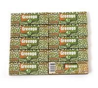 10 booklets - Greengo Unbleached Natural rolling paper size 1 1/4-500 papers