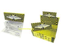 10 booklets Highland Yellow & Black Cosmic King-Size Rolling Papers