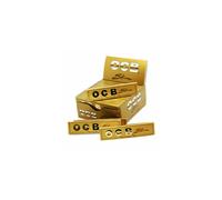 (10 Booklets) OCB GOLD Slim Premium One King Size Rolling Smoking Papers Genuine