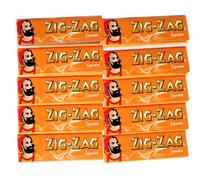 10 booklets x ZIG-ZAG LIQUORICE flavour GUMMED Rolling Paper