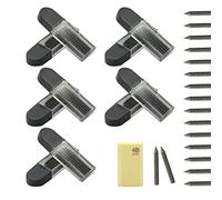 10 boxes (100 sticks) compass replacement leads, 2B compass refills, 2 mm replacement lead leads for compasses, suitable for standard compasses, for creating mathematical drawings, with 1 eraser