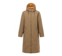 (10, BrkGrn(WdBr)) Regatta Womens Elryse Long-Length Quilted Jacket