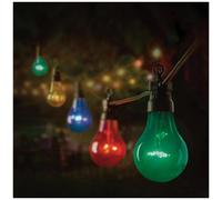 10 Bulb Festoon Garden String Lights Multi Coloured Party Lights 4.5M