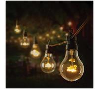 10 Clear Bulb Festoon Garden String Lights Warm White Lights 4.5M
