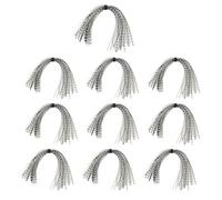 10 Bundles Squid Silk Tying Component Jigs Skirts Buzzbaits Squid Skirt Fly Tying Fishing Accessory Saltwater Fishing Accessories