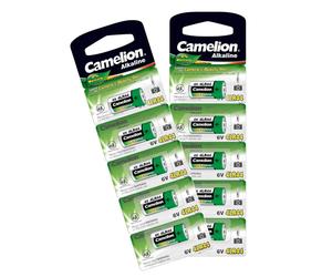 10 CAMELION 4LR44 ALKALINE BATTERIES A544 1414A A544 NO MERCURY 6V 5BL 2026 NEW