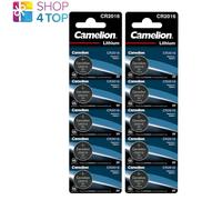 10 Camelion Cr2016 Batteries Lithium 75Mah 3 V Button Dl2016 5Bl Exp 2031 Ne