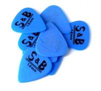10 Carbon fibre teardrop guitar picks/plectrums choice of gauge and colour (1.0mm, Blue)