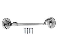 10" CARLISLE BRASS Cabin Hook Heavy (Silent Pattern) Polished Chrome 254mm AA64CP