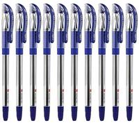 10 Cello Technotip PEN Top Ball Point 0.6 mm Smooth Writing Blue Brand Ad By Indian Cricketer Mahindera Singh Dhoni Lot of 10 Pens