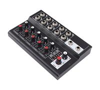 10 Channel Compact Studio Mixer, MIX5210 Portable Sound Mixer Digital Mixer for Home Studio Recording 100-240V (UK Plug)