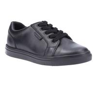 Hush Puppies Childrens Unisex Sam LEATHER MEMORY FOAM Junior Boys - Black - Size UK 10 Kids