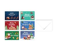 10 Christmas Cards Set Practical Recycled Paper Inks Resistant Front for Holiday Wishes Customizable Holiday Cards