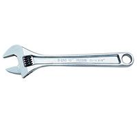 10" Chrome Adjustable Allen Wrench with Clip