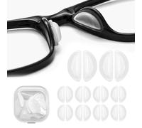 10 Clear Pairs Soft Silicone Nose Pad Cushion,Adhesive Anti-Slip Pads to Stop Glasses Slipping Down Nose,Comfortable All-Day Wear,Suitable for Glasses, Sunglasses and More (10 Pair White Airbag Type)