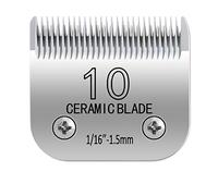 10# Clipper Blades Pet Grooming Clipper Replacement Blades, Detachable Clipper Blade Compatible with Andis/wahl/Oster Dog Clippers,10 Blade 1/16-inch, Made of Ceramic & Stainless Steel Blade