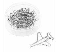 10 Clips de Papel con Forma de avión, marcapáginas, Clip organizador de documentos, suministros de papelería, diseño único, divertido y colorido para oficina, escuela, hogar