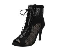 10 cm Heel Slim High Heel Party Women Shoes High Heels Chunky Heels Fashion Shoes, black, 6 UK