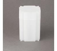 (10) Coinsafe Brand Square White Plastic (Large Dollar) Size Coin Storage Tube Holders