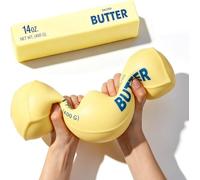 10 Color Mystery Box Dumpling Squishy Cute Dim Sum Squeeze Toy with Glitter Steamer Fun Desk Fidget Stress Relief Office Tool Random (big butter)