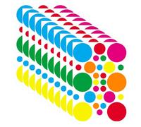 10 Colored Polka Dot Stickers, Self-Adhesive Stickers, Multi-Function Label Decoration, DIY Scrapbook Stickers, School Office Supplies.