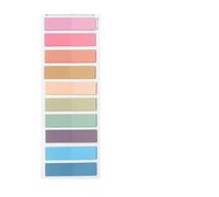 10 Colors, 400Pcs European Vintage Fluorescent PET Transparent Sticky Notes, Mixed for Organization, Recording, Office Use