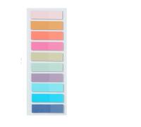 10 Colors, 400Pcs European Vintage Fluorescent PET Transparent Sticky Notes, Mixed for Organization, Recording, Office Use