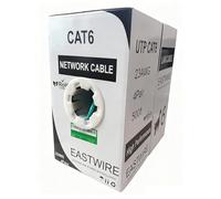 10 colors available -Gray Jacket 500ft Pull Box Category Cable, LAN Cable, Network Cable, CAT6 Solid Bulk Ethernet Cable, 23AWG 4 Pair, Unshielded Twisted Pair (UTP),DSX-8000 Certified,550MHz