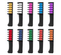 10 Colors Hair Chalks for Girls, Kids Hair Dye Temporary Bright Hair Chalk Comb Hair Coloring Washable, Hair Color Dyeing Tool Age 5+ Gifts for Party DIY Cosplay Birthday Christmas Halloween
