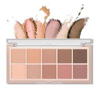 10 Colors Nude Eyeshadow Palette - Neutral Eyeshadow Palette Brown - Smooth Matte Eye Shadow Pallets for Women, High Pigmented, Natural Looking, Blendable, Long Lasting