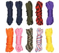 10 Colors Paracord Bracelet Rope, 10 Feet 4mm Parachute Cord Ropes Set, 7 Strand DIY Manual Multifunction Braiding for Outdoor Survival Tapes, Lanyards, Keychain, Dog Collar, Carabiner Climbing