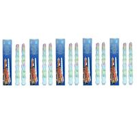 10 Coloured Drip Candles
