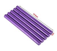 10 Colours, Pack of 5 Sealing Stamps, Wax Sticks for Sealing Vintage Birthday Wedding Invitation Cards (Purple)