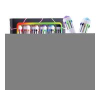 10 Colours Pen Set, 6 Pens Set in Different Designs, Ideal as a Gift, Extendable Multicoloured Pen for Office, Students, Children, Guest Gift, Journaling